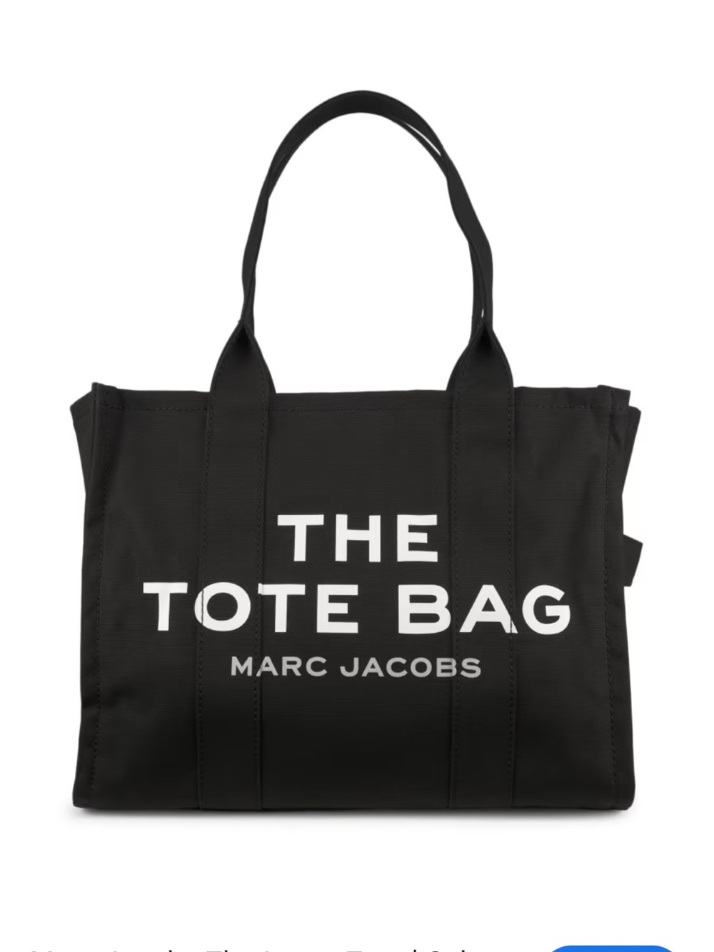 Marc Jacobs Black Canvas 'The Tote Bag' OS